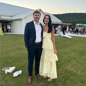 Yellow cocktail dress